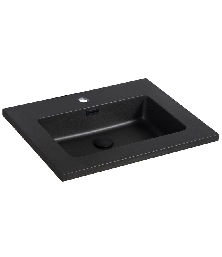 badplaats Wastafel Angela 60cm - zwart