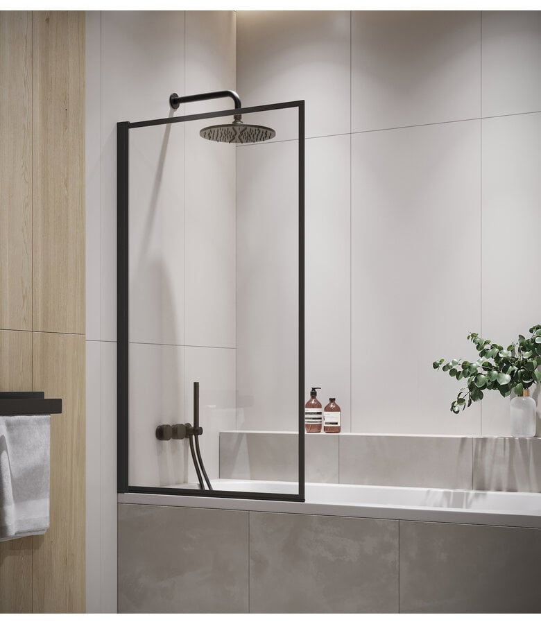 badplaats Badwand Fes 80 x 140 cm - zwart - nano coating