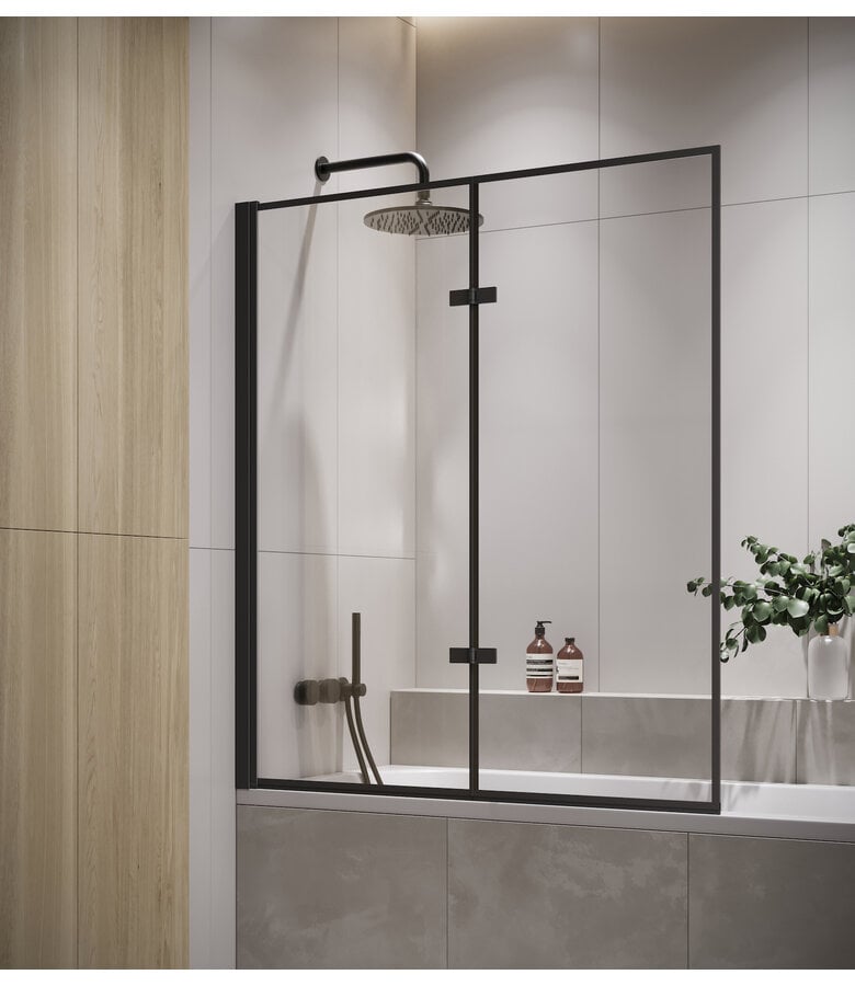 badplaats Badwand Medal 110 x 140 cm - zwart - nano coating