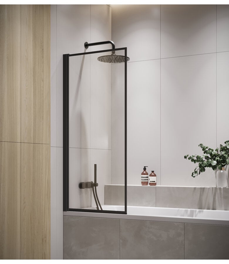 badplaats Badwand Medal 60 x 140 cm - zwart - nano coating