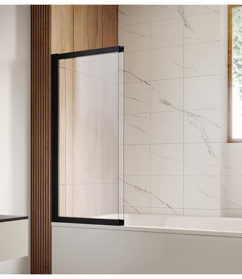 Badplaats Badwand Moka 110 X 140 Cm - Mat Zwart - Nano Coating