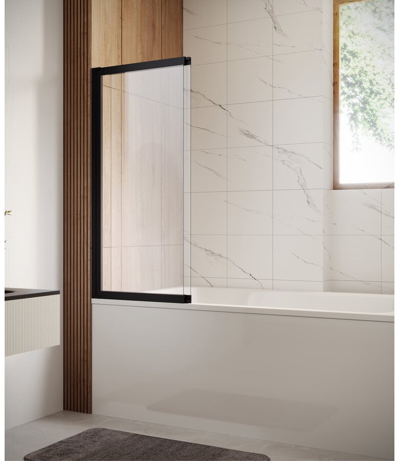 Badplaats Badwand Moka 110 X 140 Cm - Mat Zwart - Nano Coating