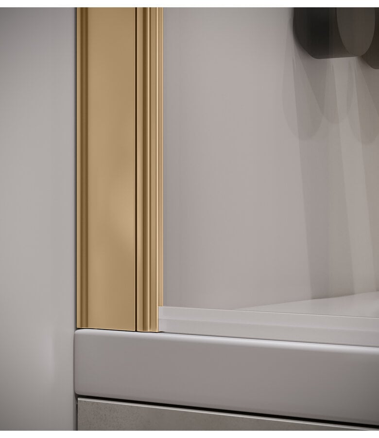 Badplaats Badwand Torino 70 X 140 Cm - Goud - Nano Coating