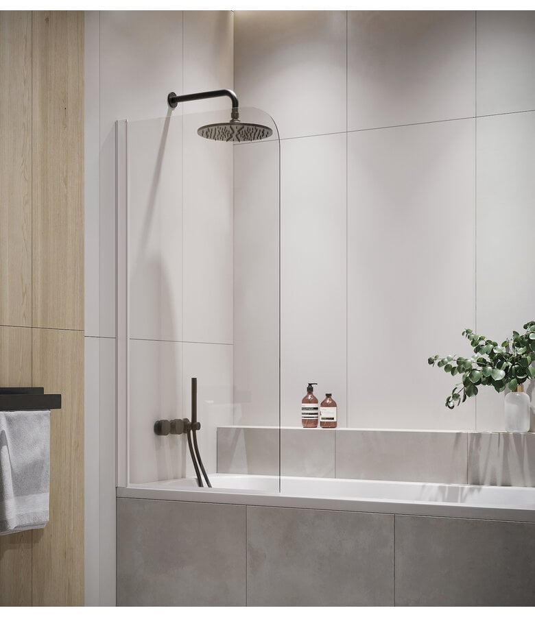 badplaats Badwand Torino 90 x 140 cm - chroom - nano coating