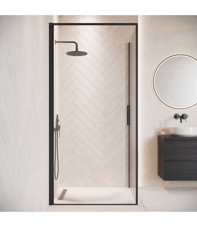 Badplaats Douchecabine Alava 100 X 100 X 190 Cm - Zwart - Nano Coating