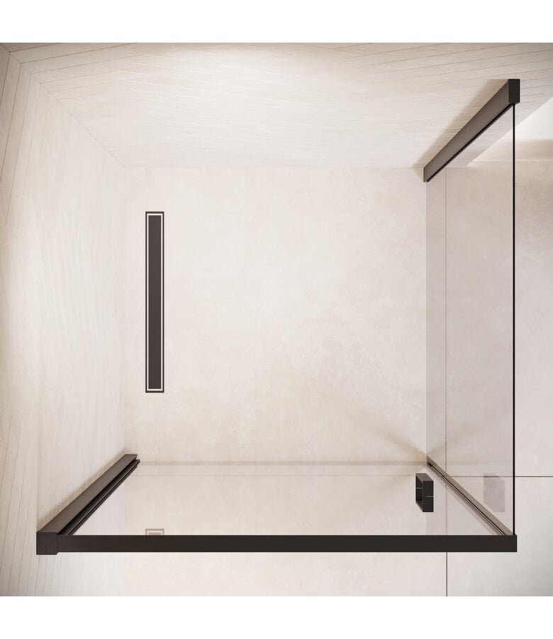 Badplaats Douchecabine Alava 80 X 80 X 190 Cm - Zwart - Nano Coating