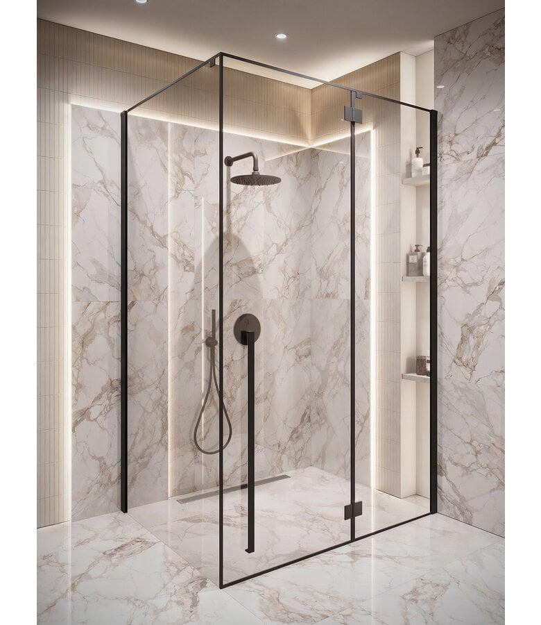 badplaats Douchecabine Vancouver 90 x 120 x 190 cm - zwart - nano coating