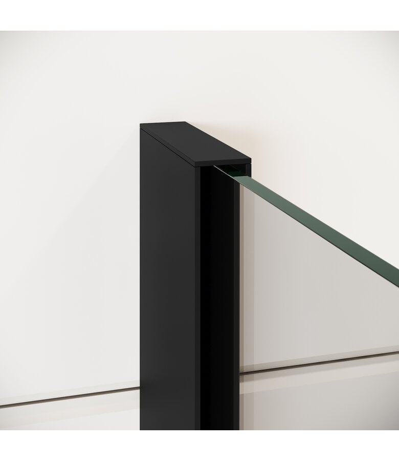 Badplaats Douchewand Florida 100 X 200 Cm - Zwart - Nano Coating