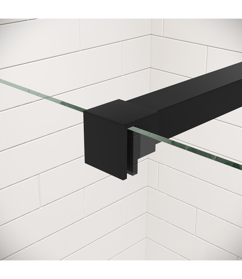 Badplaats Douchewand Florida 50 X 200 Cm - Zwart - Nano Coating