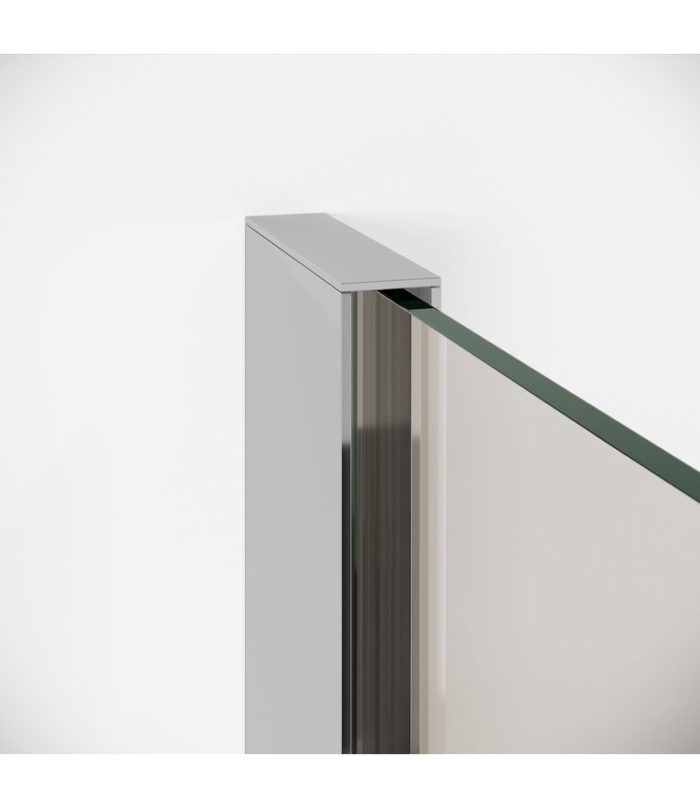 Badplaats Douchewand Florida 60 X 200 Cm - Chroom - Nano Coating