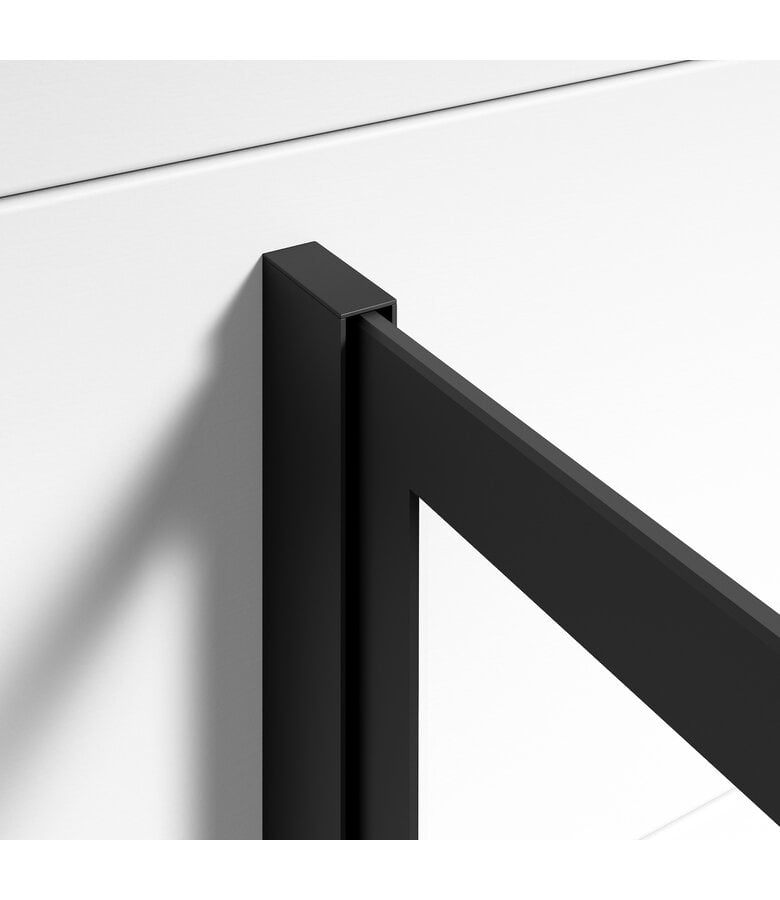 Badplaats Douchewand Georgia 100 X 200 Cm - Zwart - Nano Coating