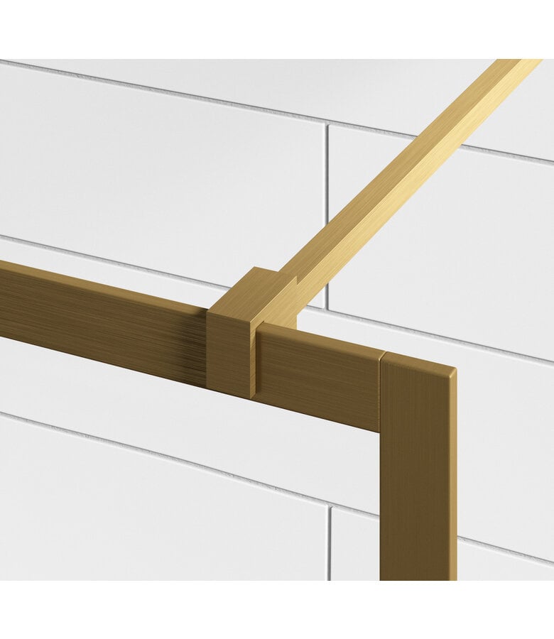 Badplaats Douchewand Georgia 80 X 200 Cm - Goud - Nano Coating