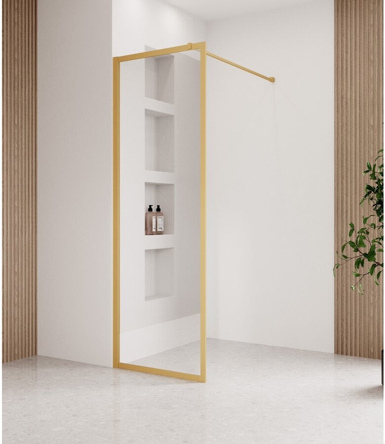 badplaats Douchewand Georgia 80 x 200 cm - goud - nano coating badplaats Douchewand Georgia 80 x 200 cm - goud - nano coating