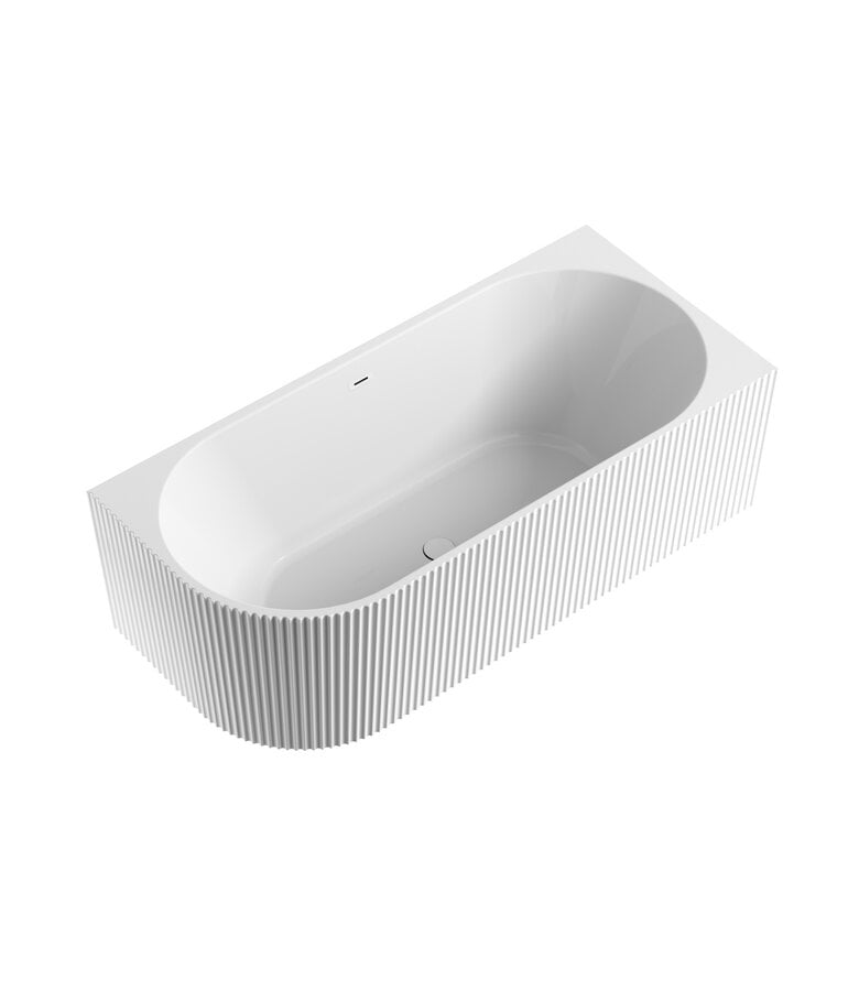 Badplaats Half Vrijstaand Ligbad Havana 170 X 80 X 58 Cm - Wit - Links