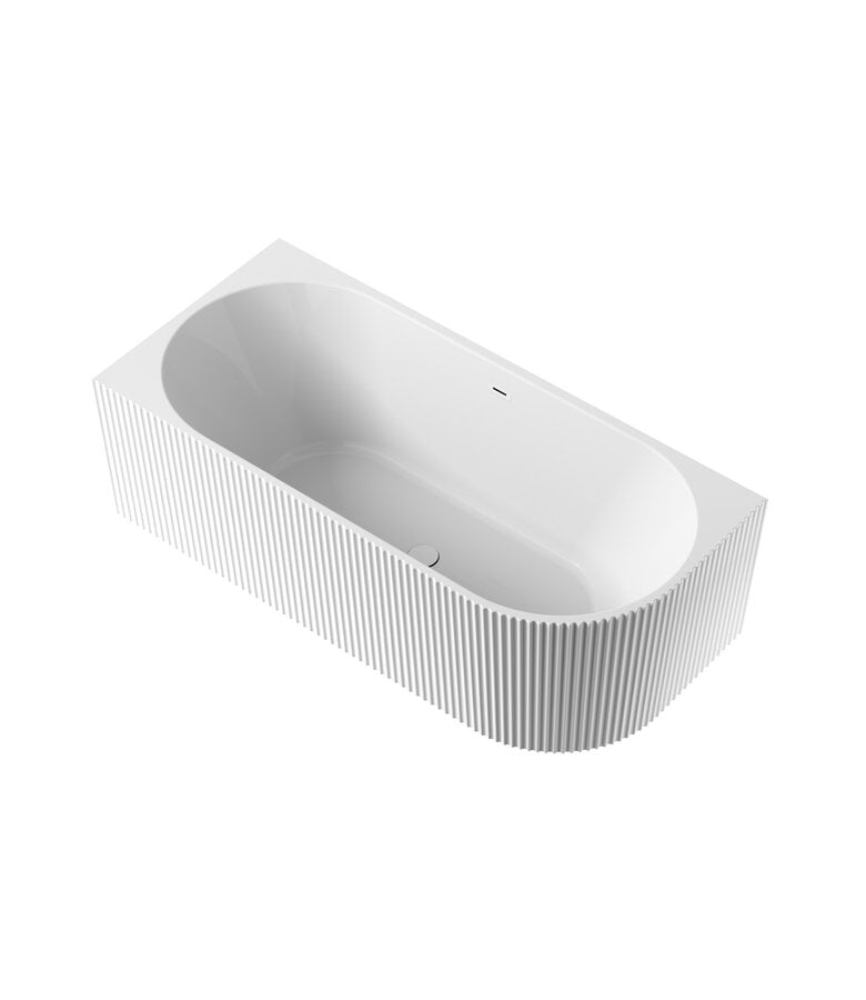 Badplaats Half Vrijstaand Ligbad Havana 170 X 80 X 58 Cm - Wit - Rechts