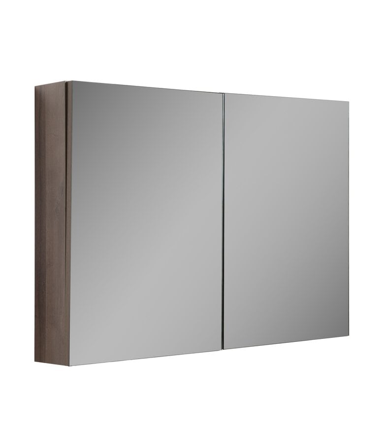 badplaats Spiegelkast Cuba 100 x 16 x 70 cm - bruin eiken