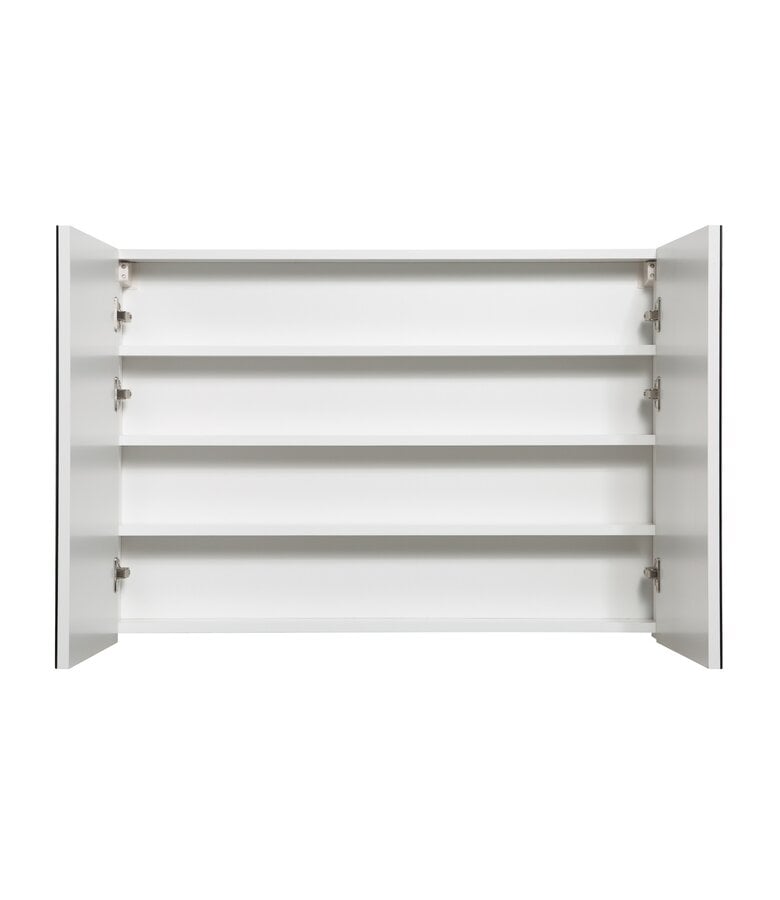 Badplaats Spiegelkast Cuba 100 X 16 X 70 Cm - Hoogglans Wit