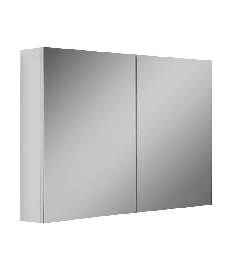 badplaats Spiegelkast Cuba 100 x 16 x 70 cm - hoogglans wit