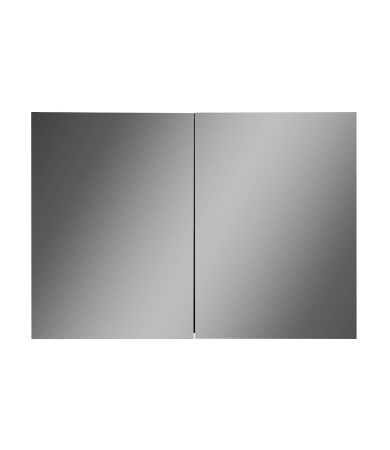 Badplaats Spiegelkast Cuba 100 X 16 X 70 Cm - Zwart Houtnerf