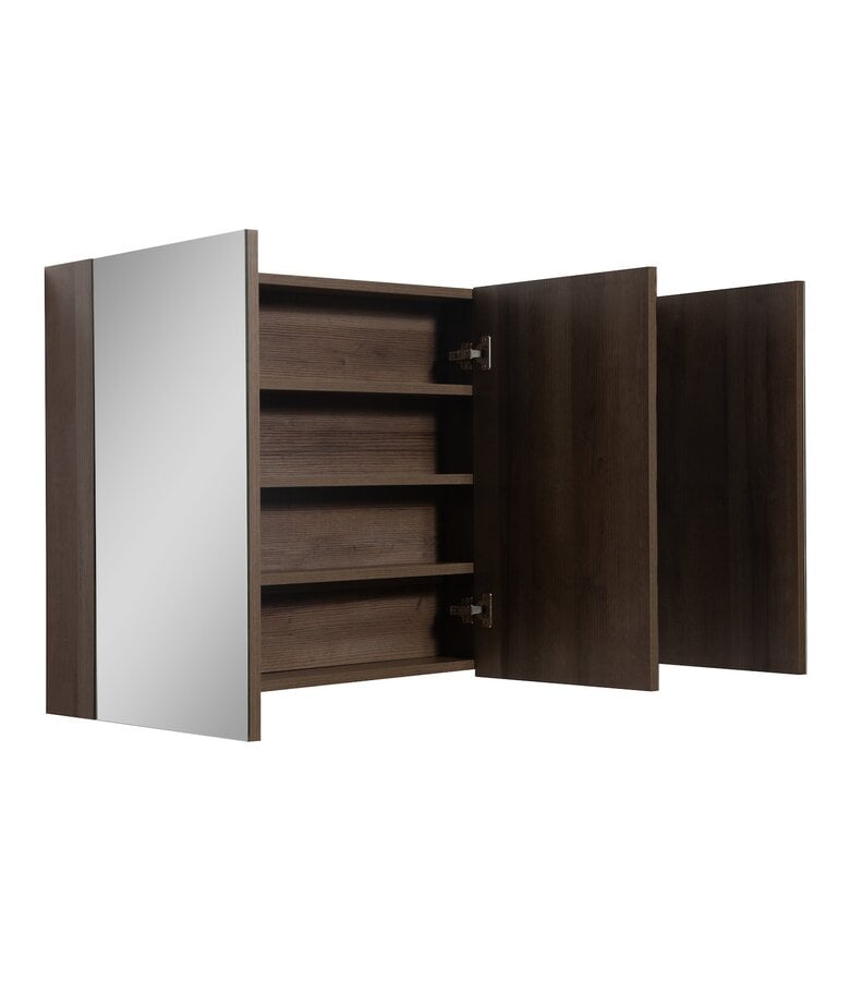 Badplaats Spiegelkast Cuba 120 X 16 X 70 Cm - Bruin Eiken