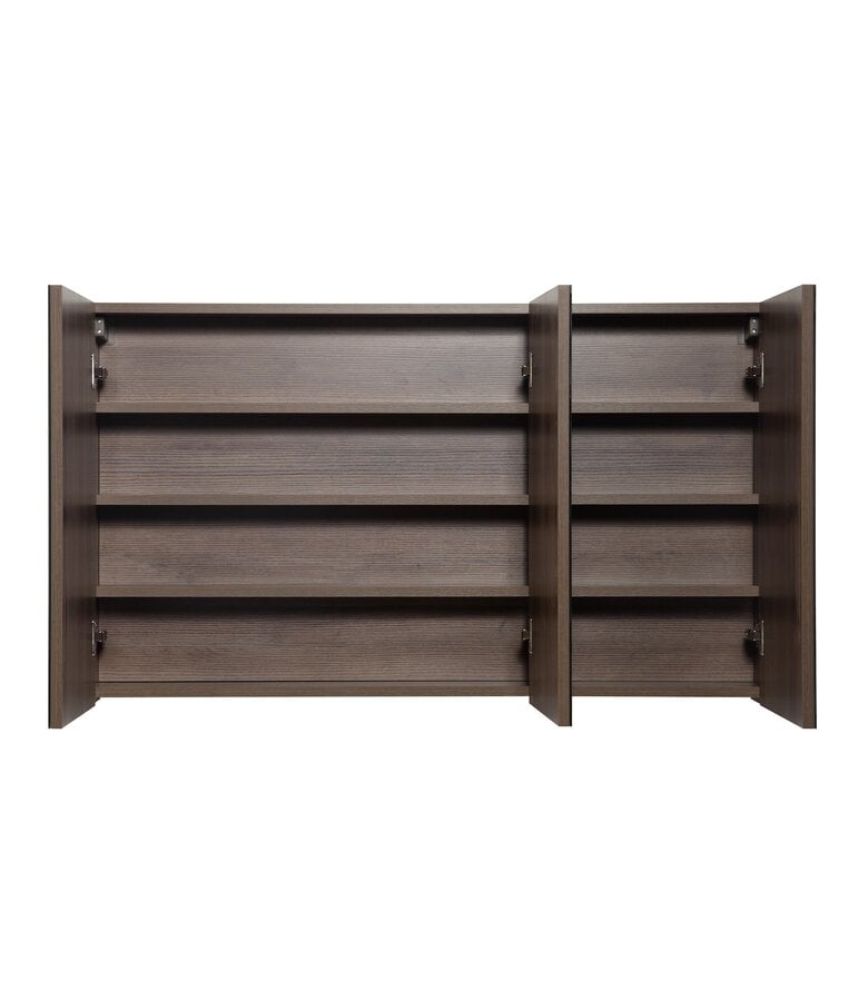 Badplaats Spiegelkast Cuba 120 X 16 X 70 Cm - Bruin Eiken