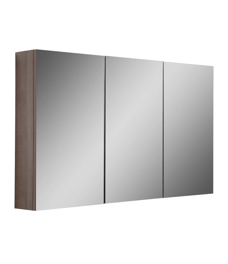 badplaats Spiegelkast Cuba 120 x 16 x 70 cm - bruin eiken