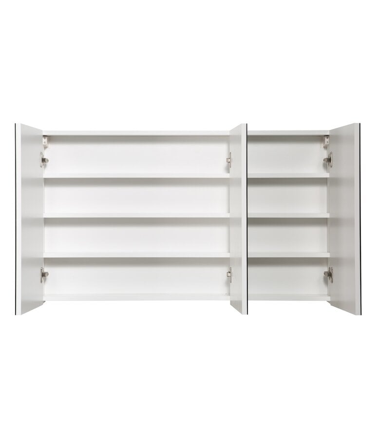 Badplaats Spiegelkast Cuba 120 X 16 X 70 Cm - Hoogglans Wit