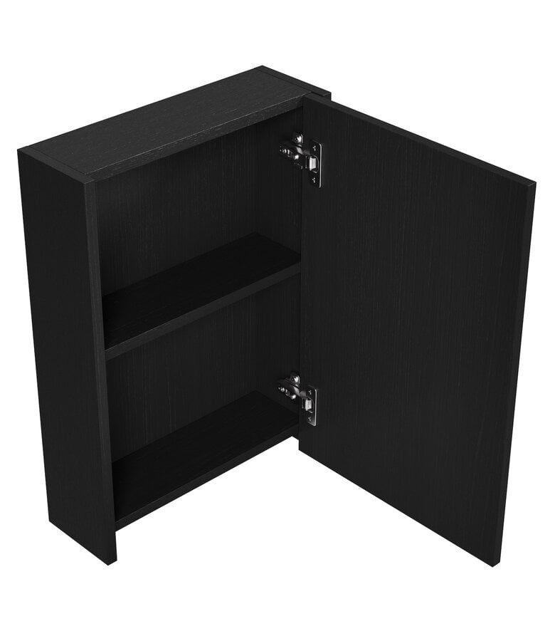 Badplaats Spiegelkast Cuba 40 X 13 X 55 Cm - Zwart Houtnerf