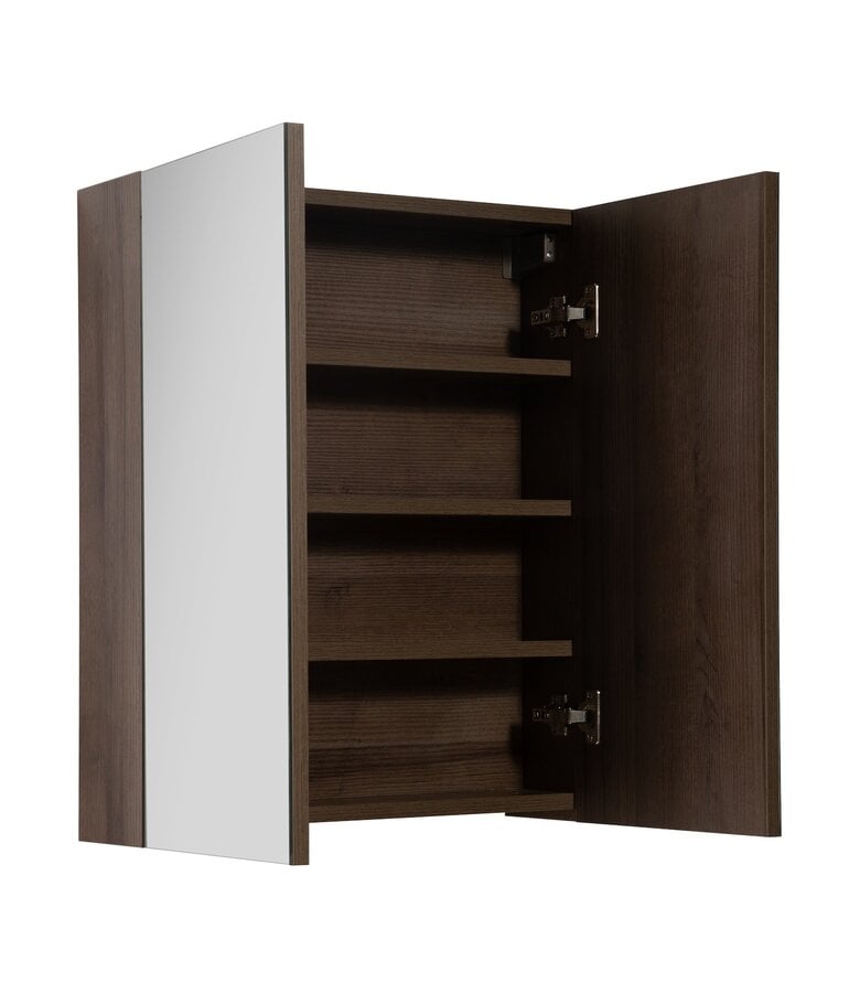 Badplaats Spiegelkast Cuba 60 X 16 X 70 Cm - Bruin Eiken