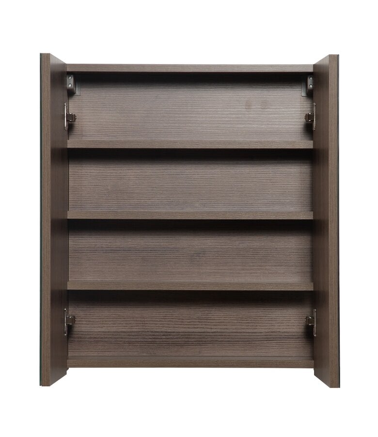 Badplaats Spiegelkast Cuba 60 X 16 X 70 Cm - Bruin Eiken