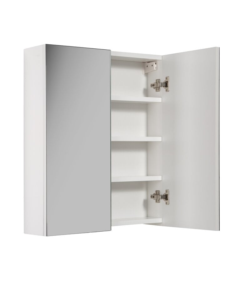 Badplaats Spiegelkast Cuba 60 X 16 X 70 Cm - Hoogglans Wit