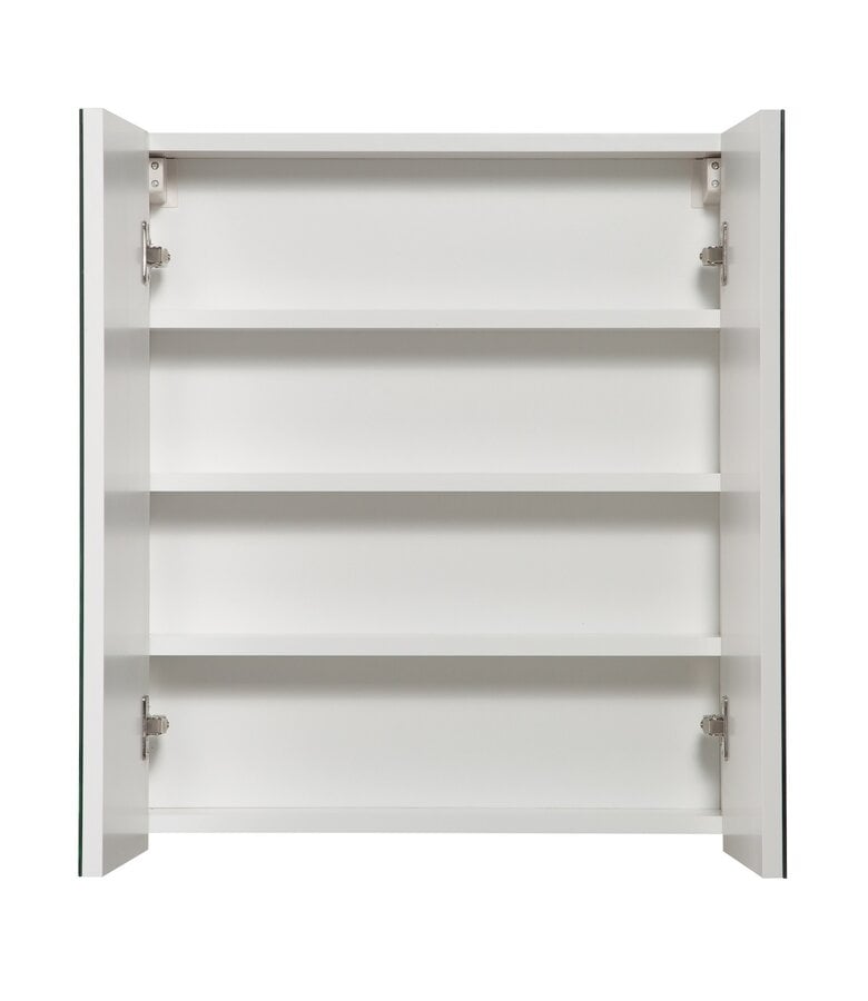 Badplaats Spiegelkast Cuba 60 X 16 X 70 Cm - Hoogglans Wit