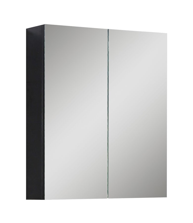 badplaats Spiegelkast Cuba 60 x 16 x 70 cm - mat zwart
