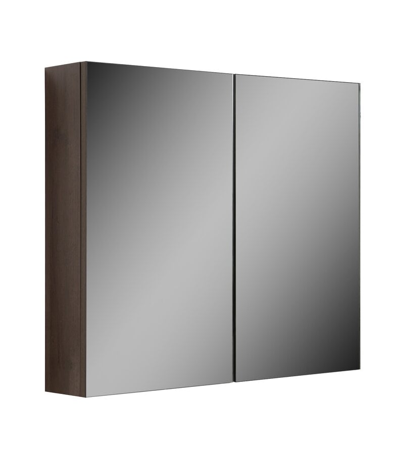 badplaats Spiegelkast Cuba 80 x 16 x 70 cm - bruin eiken