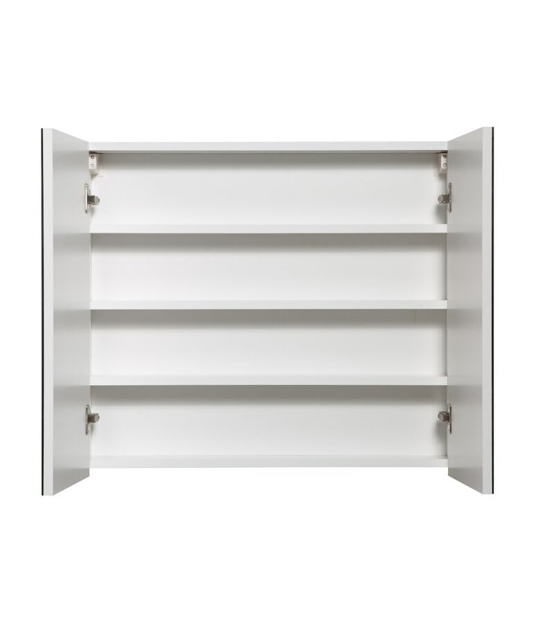 Badplaats Spiegelkast Cuba 80 X 16 X 70 Cm - Hoogglans Wit