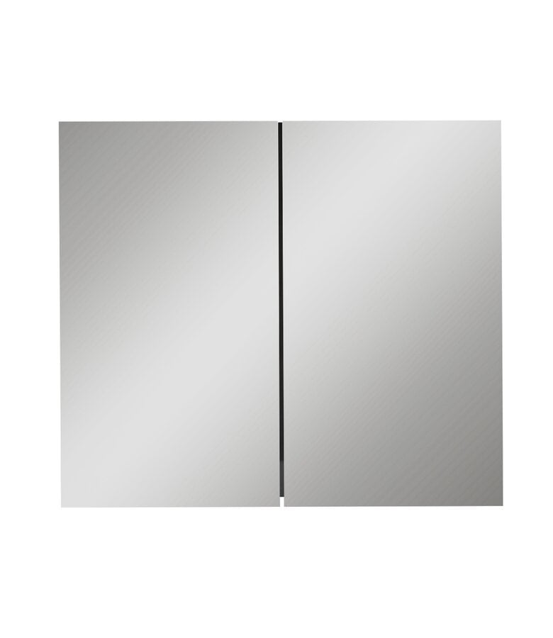 Badplaats Spiegelkast Cuba 80 X 16 X 70 Cm - Mat Zwart