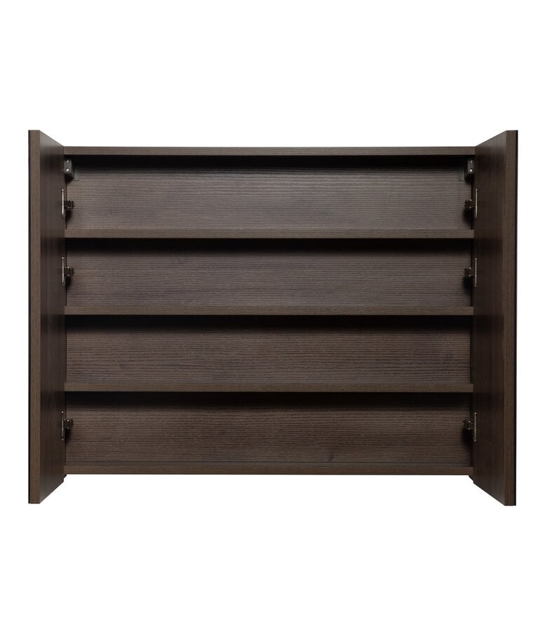 Badplaats Spiegelkast Cuba 90 X 16 X 70 Cm - Bruin Eiken