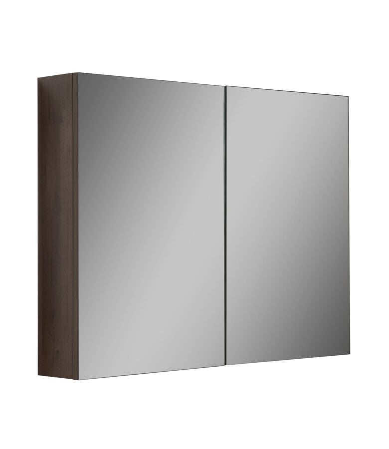 badplaats Spiegelkast Cuba 90 x 16 x 70 cm - bruin eiken