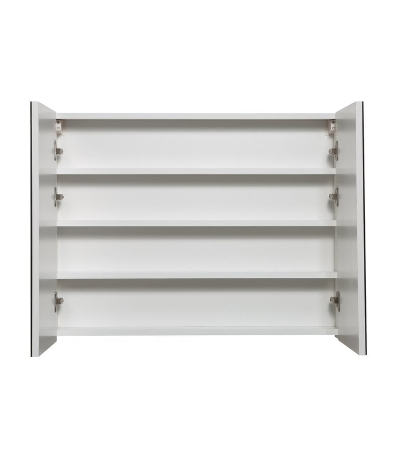 Badplaats Spiegelkast Cuba 90 X 16 X 70 Cm - Hoogglans Wit