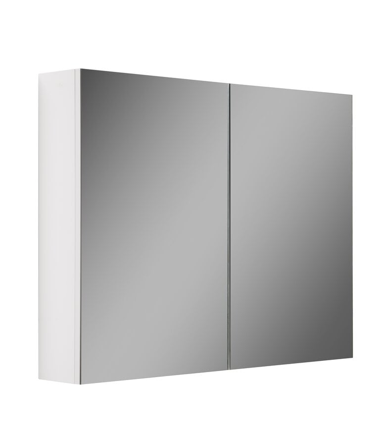 badplaats Spiegelkast Cuba 90 x 16 x 70 cm - hoogglans wit