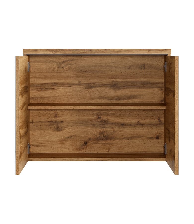 Badplaats Spiegelkast Paso LED 80 X 20 X 60 Cm - Eiken