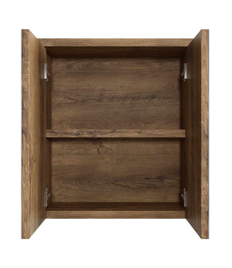 Badplaats Spiegelkast Toledo 60 X 20 X 60 Cm - Bruin Eiken