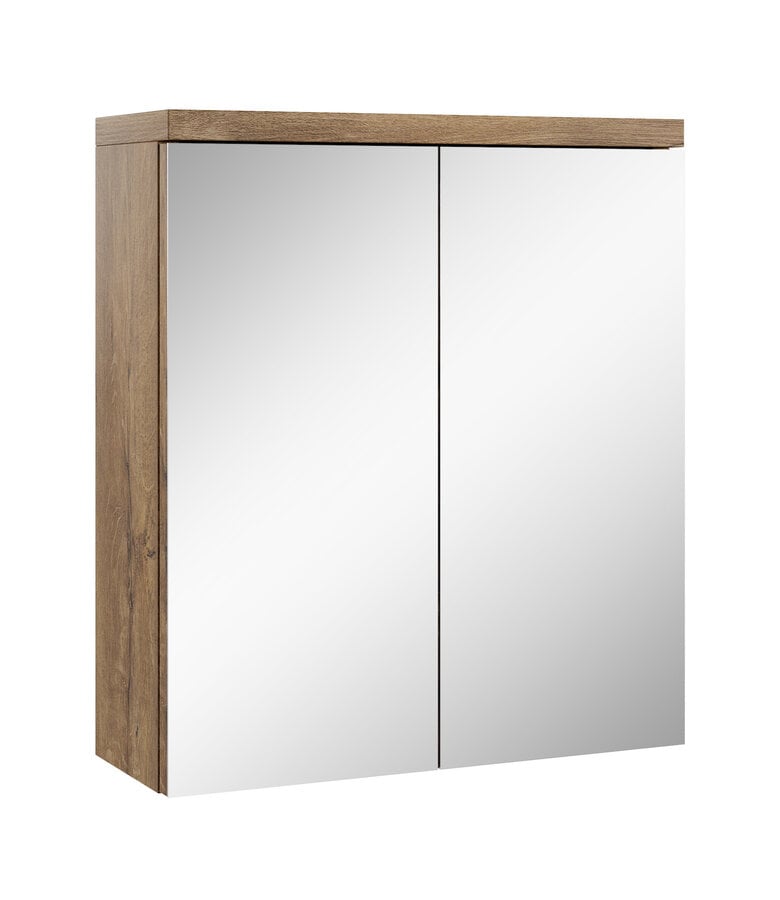 badplaats Spiegelkast Toledo 60 x 20 x 60 cm - bruin eiken