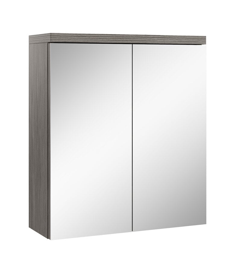 badplaats Spiegelkast Toledo 60 x 20 x 60 cm - grijs eiken
