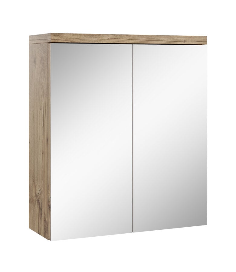 badplaats Spiegelkast Toledo 60 x 20 x 60 cm - kastanje eiken