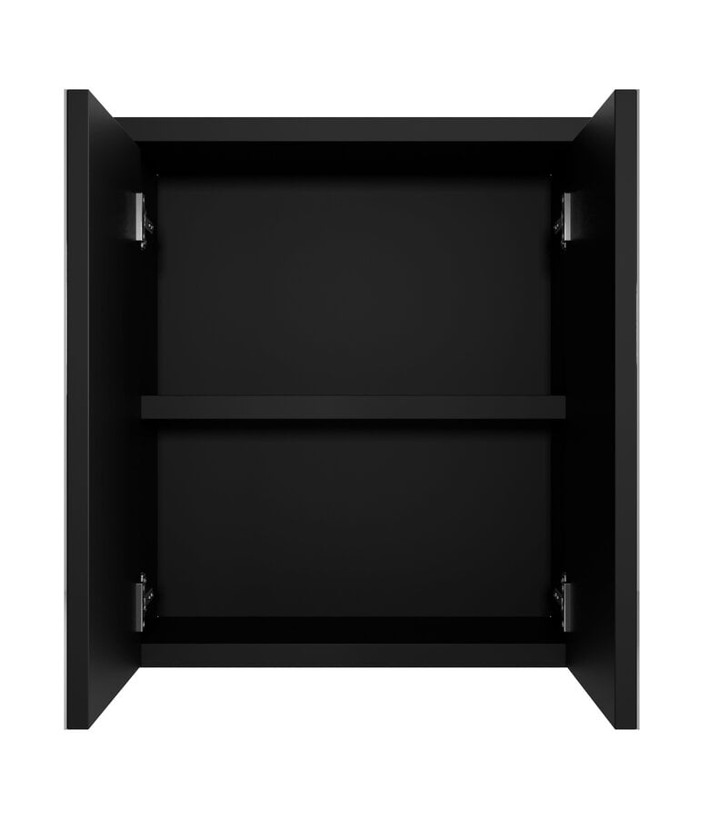 Badplaats Spiegelkast Toledo 60 X 20 X 60 Cm - Mat Zwart