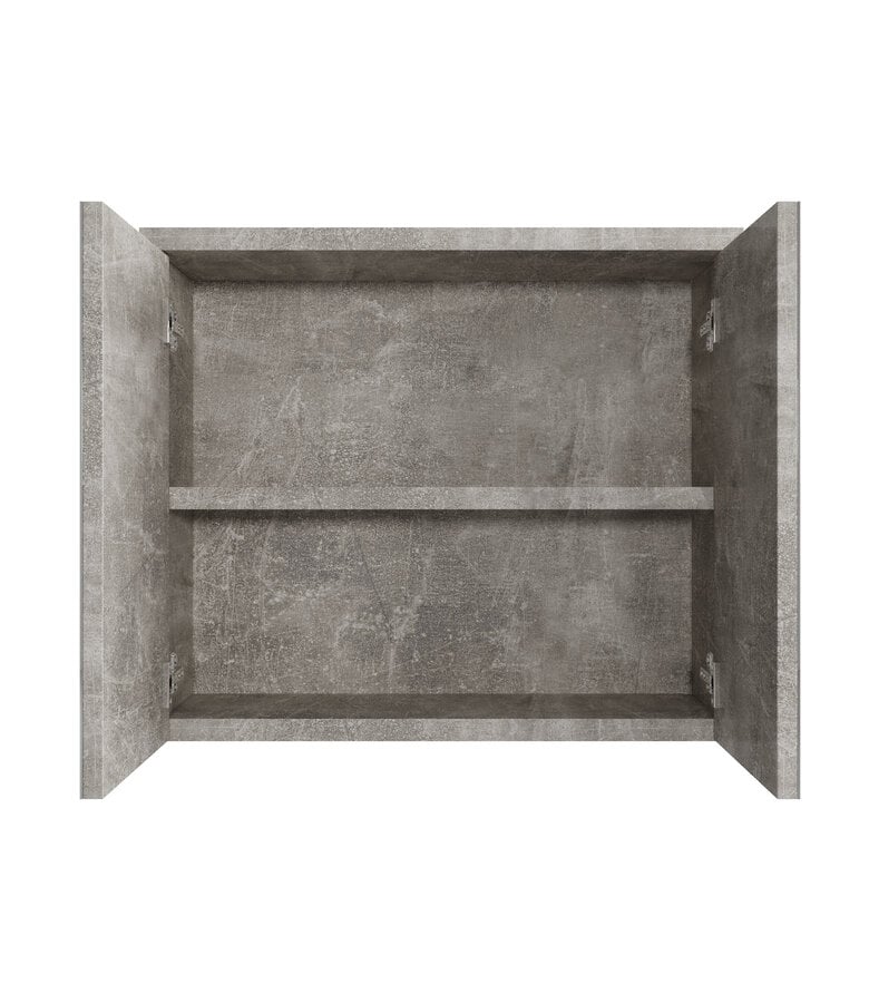 Badplaats Spiegelkast Toledo 80 X 20 X 60 Cm - Beton Grijs