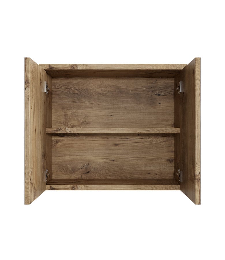 Badplaats Spiegelkast Toledo 80 X 20 X 60 Cm - Kastanje Eiken