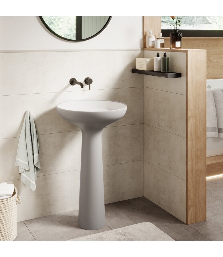 Badplaats Staand Toiletmeubel Duncan 50cm - Mat Grijs