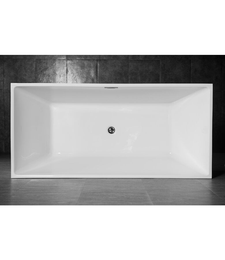 Badplaats Vrijstaand Ligbad Akaro 170 X 80 X 58 Cm - Wit